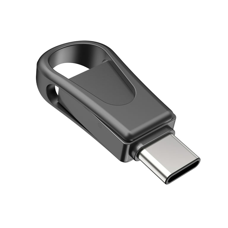 ligegyldighed udrydde Klassifikation USB C Flash Drive 128GB for Android Phones OTG Samsung External Storage  Photos Stick Topesel Swivel USB 3.0 Thumb Drive Black - Walmart.com
