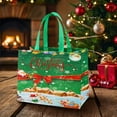 thumbnail image 5 of BNNG Christmas Gift Bags 1 Pack - Christmas Non-Woven Gift Bags, Tote with Handles, Treat Bags, Multifunctional for Gifts Wrapping Shopping, Xmas Party Supplies, 12.8"×9.8"×6.7", 5 of 6