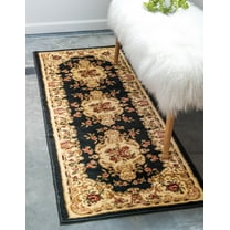 Rugs.com Chateau Collection Rug – 6 Ft Runner Cream Medium Rug Perfect For Hallways, Entryways
