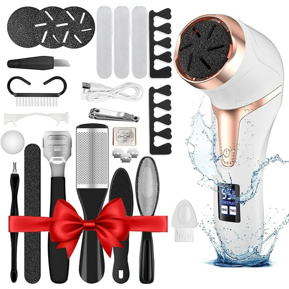 Taotique Electric Callus Remover for Feet, 13 in 1 Rechargeable Portable Electronic Foot File Pedicure Kits, Professional Foot Care Kit for Dead Hard Cracked Dry Skin