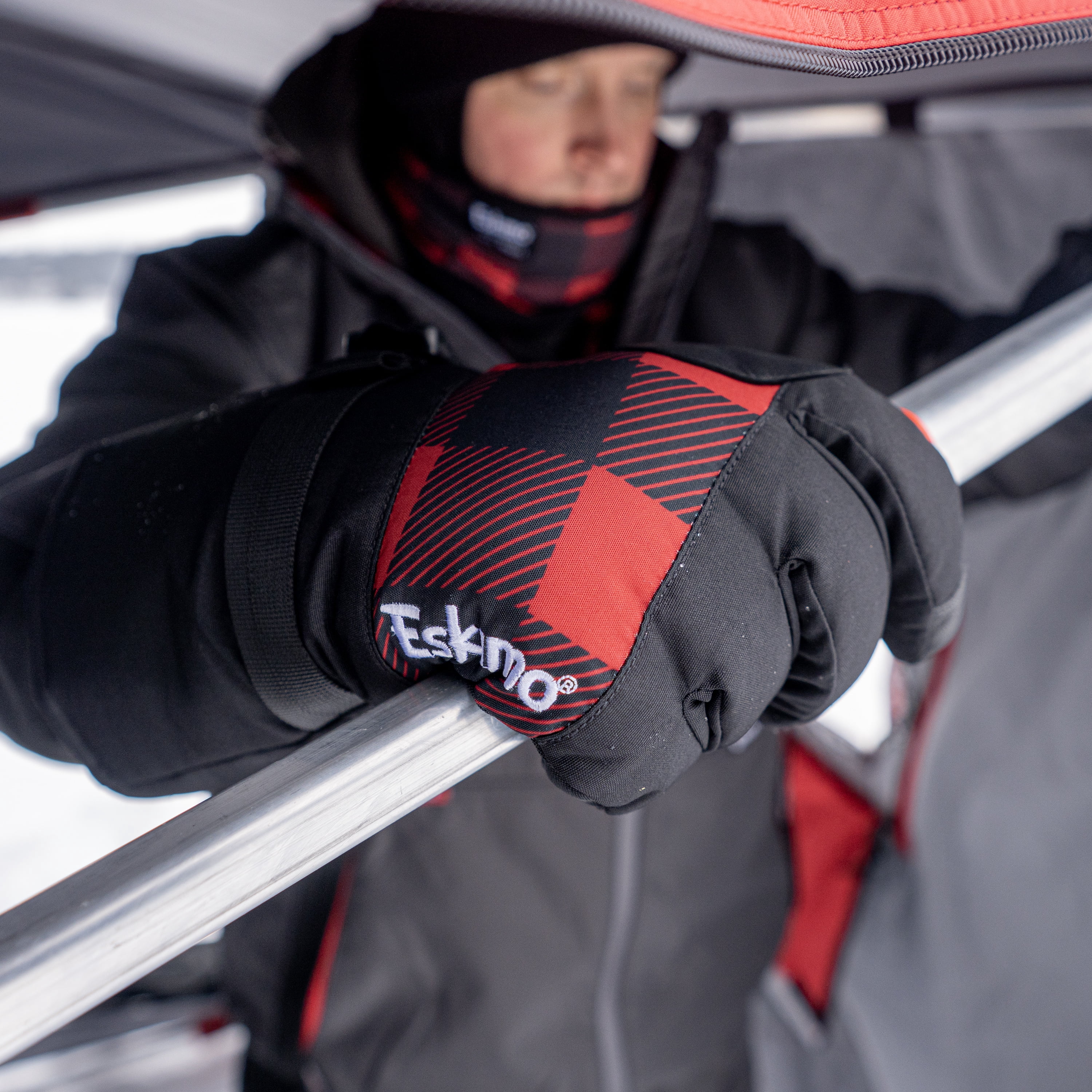 Eskimo 41592 Keeper™ Glove with Liner Glove, Gloves, Unisex, Black/Plaid, X-Small/Small