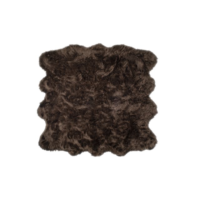 Luxe Gordon Faux Sheepskin Octo Rug | 6'x6'