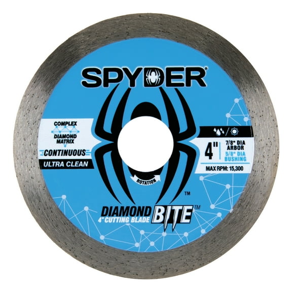Spyder Diamond Bite™ 4-Inch Wet/Dry Continuous Diamond Saw Blade 14100