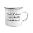 thumbnail image 2 of Model Railroads is not a Hobby. It's an Adventure. 12oz Camper Mug, Model Railroads Present From Friends, Inspire For Friends, Funny model railroad mug, Oz camper mug gift, Model railroad mug gift,, 2 of 2