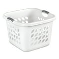 thumbnail image 2 of (2 pack) Sterilite White Plastic Laundry Basket, 2 of 4