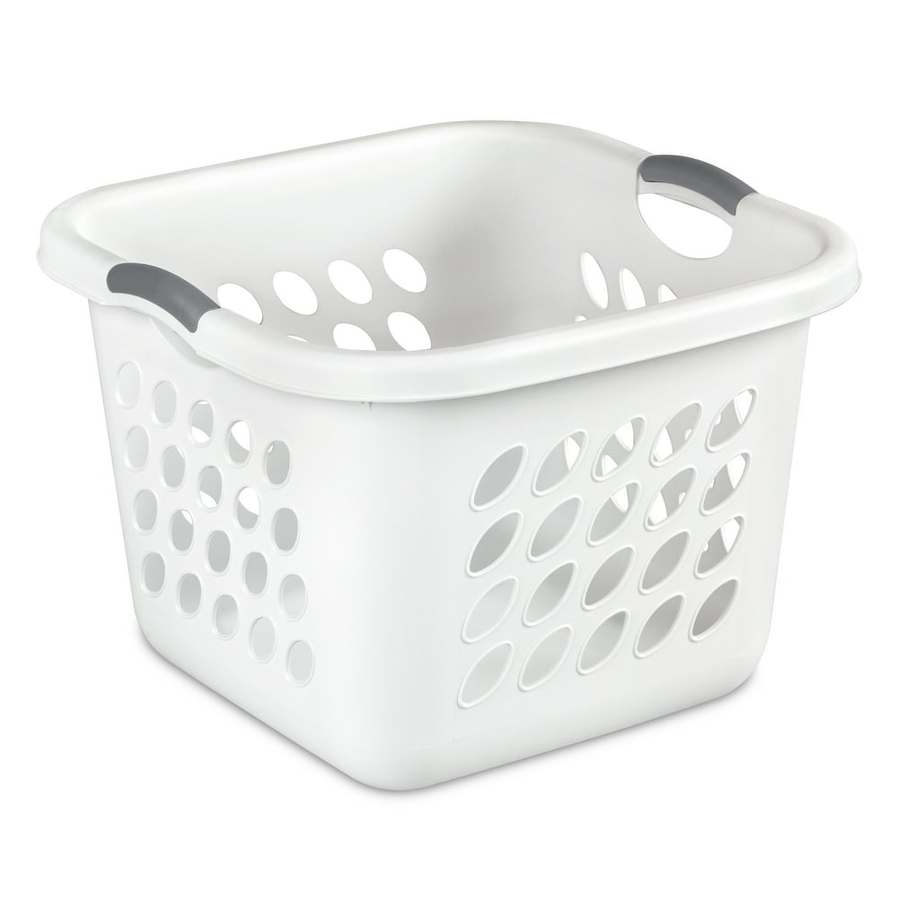 Sterilite 1.5 Bushel/53 L UltraSquare Laundry Basket, White
