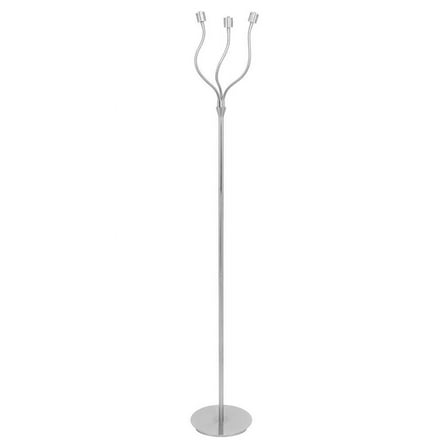 LumiSource Triflex Led Floor Lamp, Nickel