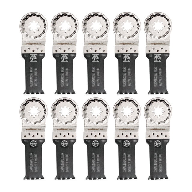 Juego de hojas de sierra Fein StarlockPlus Bi-Metal, paquete de 10 cm, 2 cm