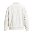 thumbnail image 5 of Mifsaly Mens Corduroy Bomber Jackets Snap Button Collared Jacket Fall Winter Classic Vantage Street Daily Going Out Outfits with Pockets, 5 of 9