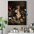 thumbnail image 4 of Qisvanset Vintage Rabbit Garden Canvas Wall Art Print 15.75x11.81 Inches, 4 of 8