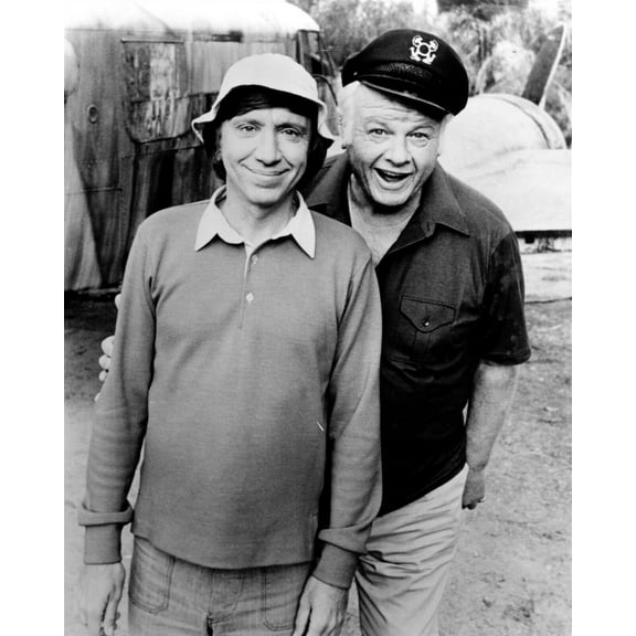 Gilligan's Island Bob Denver & Alan Hale Gilligan & The Skipper 5x7 inch photo