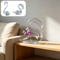 thumbnail image 7 of Swan Shaped Hydroponic Glass Vases 5.51X2.55X6.96In Desktop for Office and Home Creative Swan Vase Ornaments for Flowers Ideal for Study Hotel and Party Decoration, 7 of 7