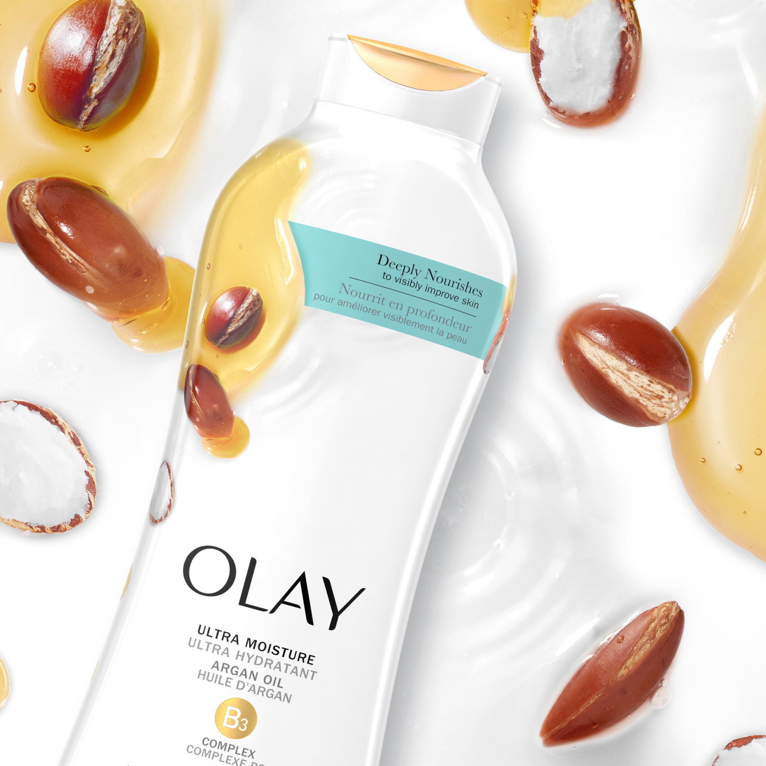 Olay Ultra Moisture Body Wash with Argan Oil, for All Skin Types, 22 fl oz