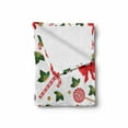 thumbnail image 2 of Candy Cane Soft Flannel Fleece Blanket, Holly Berry Mistletoe Traditional Red and White Patterned Sugary Food on Sticks, Cozy Plush for Indoor and Outdoor Use, 70" x 90", Multicolor, by Ambesonne, 2 of 6