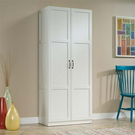 Sauder Select Storage Cabinet, White Finish (Best Finish For Kitchen Cabinets)