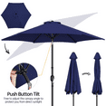 thumbnail image 4 of Renwick 9 Ft Outdoor Patio Umbrella with Push Button Tilt and Crank, Navy Blue, 4 of 9