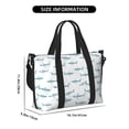 thumbnail image 3 of Zufioo Cute Shark Pattern Hand-held Travel Bag, Waterproof Adjustable Shoulder Strap Crossbody Duffel Bag, Suitable for Work, Short trips, Sports, 3 of 4