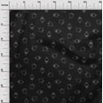 thumbnail image 3 of oneOone Viscose Chiffon Black Fabric Yoga Sheep Quilting Supplies Print Sewing Fabric By The Yard 42 Inch Wide, 3 of 5