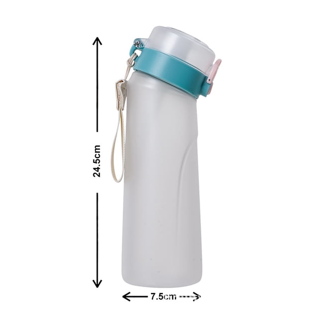 Jinsinto 700ml Fitness Water Air Up Bottle with Straw, Portable Drinking Bottles Fragrance Water Cup