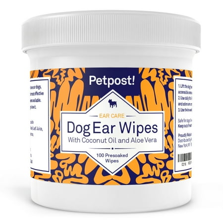 UPC: 0859654006056 | Petpost Coconut Oil Aloe Solution Dog Ear Cleaner Wipes  100