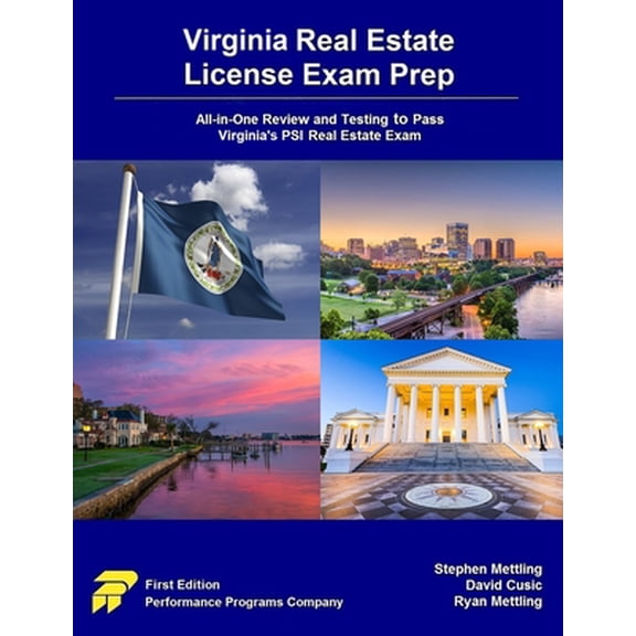 Pre-Owned Virginia Real Estate License Exam Prep: All-in-One Review and Testing to Pass Virginia's PSI Real Estate Exam (Paperback) 0915777711 9780915777716