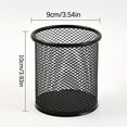 thumbnail image 3 of Meitianfacai Metal Pencil Wire Mesh Holder Cup, Black, 3 of 9