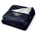 thumbnail image 2 of University of Rochester Logo Fleece Blanket, Very Soft Microfiber Flannel Blanket for Couch Warm and Cozy for All Seasons, 2 of 6