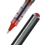 uniball Vision Rollerball Pens, Micro Point (0.5mm), Red Ink, 12 Count