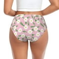 thumbnail image 3 of Womens Underwear Green Leaves Daisies Flowers Cuteness No Show Seamless Underwear for Women, Soft Stretch Women's Panties, Hipster Ladies Panties Bikini Underwear Briefs, 3 of 6