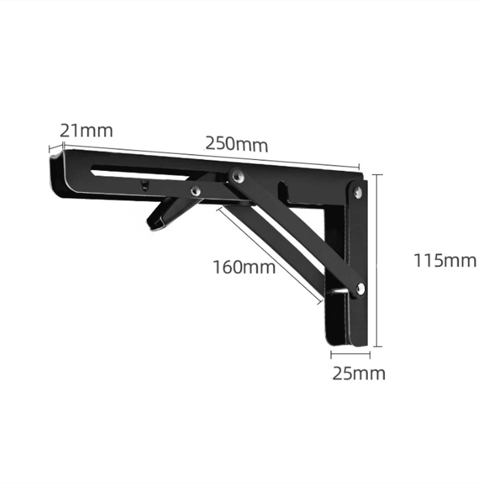 Garden Racks Folding Bracket 2pc Professional Shelving Triangle Support