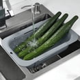 thumbnail image 1 of EGNMCR Kitchen Gadgets, Kitchen Accessories, Kitchen Utensils Multifunctional Retractable Drainage Basket For Home Kitchen Adjustable Over-the-Sink Colander And Storage Organizer Collapsible colander, 1 of 6