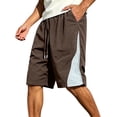 thumbnail image 3 of Thousandth Plus Size Shorts Men Casual Summer Shorts Elastic Waist Outdoor Mesh Shorts Drawstring Quick Dry Hiking Shorts Breathable Durable Hiking Shorts, 3 of 9