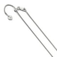thumbnail image 1 of Leslie's 925 Sterling Silver Adjustable 1.1mm Snake Chain; 30 inch; Lobster Clasp; for Adults and Teens; for Women and Men, 1 of 2