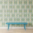 thumbnail image 2 of Mid-Century Modern Full-Size Bench, Teal, 2 of 5