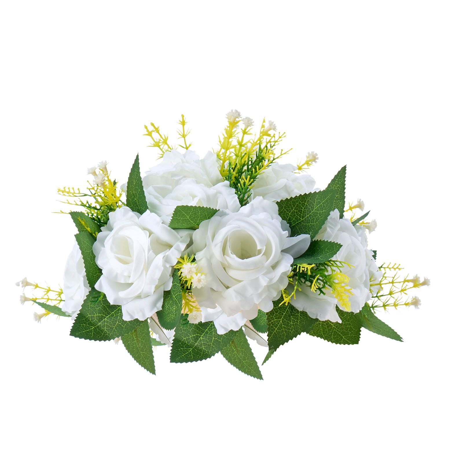 Artificial Flower Balls 10-Pack 9.5 Inch Silk Rose Centerpieces for Wedding Party Table Decor