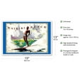 thumbnail image 2 of Waikiki Beach Hawaii - Surfer On Wave - Vintage Travel Poster by Wade Koniakowsky - Master Art Print (Unframed) 13in x 19in, 2 of 4