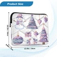 thumbnail image 3 of Laptop Bag Inner Case 13.4x10.2In Laptop Case Is Suitable For 13-14In Laptop For Work Travel Outdoors Purple Lovely Christmas Tree, 3 of 7