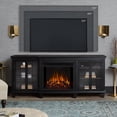 thumbnail image 2 of Real Flame Marlowe 70" Electric Fireplace TV Stand in Black, 2 of 9