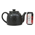 thumbnail image 4 of Whimsical Fat Black Owl Ceramic 52oz Large Tea Pot With Built In Strainer Spout, 4 of 5