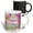 Multicolor, variant on 3drose, Colorful Watercolor Roses. Happy Birthday Congratulation Purple Text, 15oz Mug