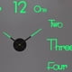 thumbnail image 4 of Pegatinas luminosas de reloj de pared sin marco con números para dormitorio y sala de estar Multi, 4 of 5