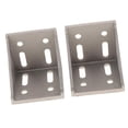 thumbnail image 1 of LOVIVER 2PK Aluminum Profile Corner Bracket L Right Angle 8080 (little bit thicker) New, 1 of 8