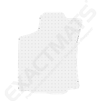 ExactMats - Premium Clear Overlay Floor Mats, Made In USA - Fits Toyota Tacoma 2018-2023 / Double Cab / Front Driver Mat