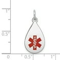 thumbnail image 2 of 14K White Gold Medical Jewelry Pendant, 2 of 5