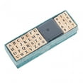 thumbnail image 1 of AMLESO 40 Pieces Wooden Alphabet Number Stamps Crafts for Happy Planner Card Making A, 1 of 8