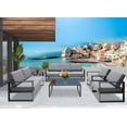 thumbnail image 5 of Superjoe 6 Pcs Outdoor Patio Furniture Set Aluminum Frame Patio Sectional Conversation Set with Side Table,Coffee Table and Thick Cushions,Gray, 5 of 8