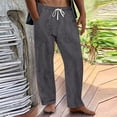 thumbnail image 2 of YLSDY Fashion Mens Summer Casual Pants Fashion Ripped Distressed Hip Hop Streetwear Elastic Waist Loose Fit Trousers with Pockets Gray XXXL, 2 of 6