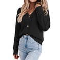 thumbnail image 3 of Fantaslook Knit Cardigan for Women Long Sleeve Open Front Sweaters Button Down Tops Casual Trendy Fall Outfits, 3 of 10