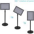 thumbnail image 3 of Poster Sign Stand, A4 Heavy Duty Pedestal Floor Standing Poster Board Frame Adjustable Height Poster Display Stand Sign Holder, Vertical and Horizontal View Sign Displayed, 3 of 7