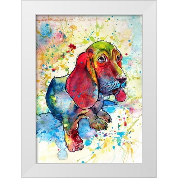 Kovacs, Anna Brigite 18x24 White Modern Wood Framed Museum Art Print Titled - Dog
